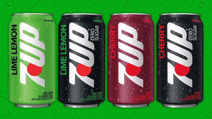 Toute la gamme de canette 7UP