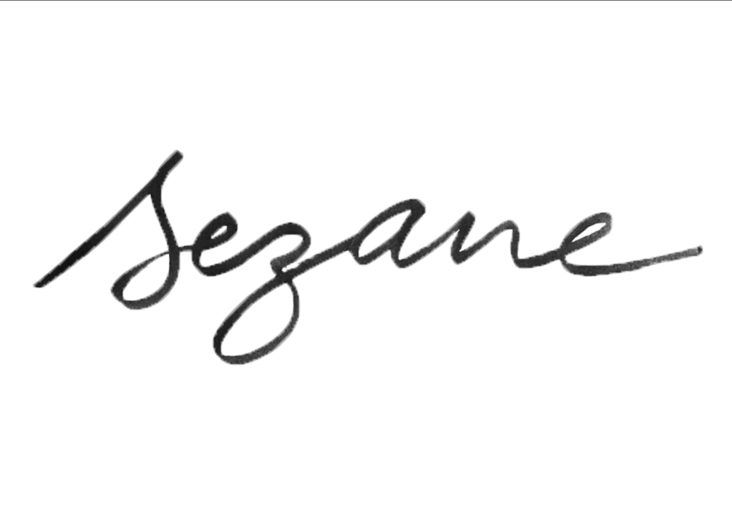 L'ancien logo manuscrit de Sézane.